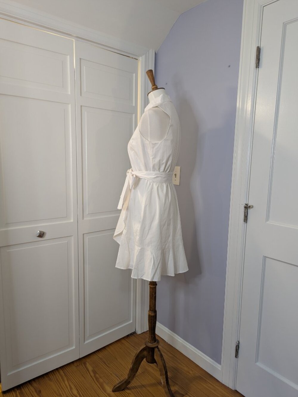 Express Boyfriend Poplin Portofino Shirt Dress Mini - Picture 4 of 4